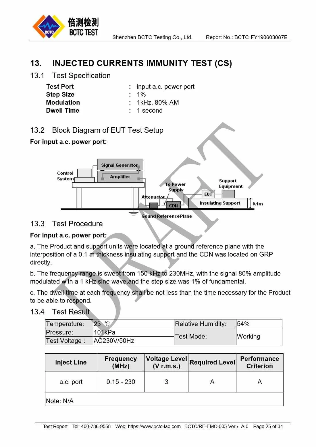 Tri-Oxy COMPLETE EMC Test Report Page 25