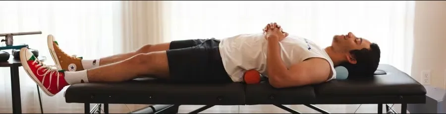 Spinal Exercise with Foam Rollers