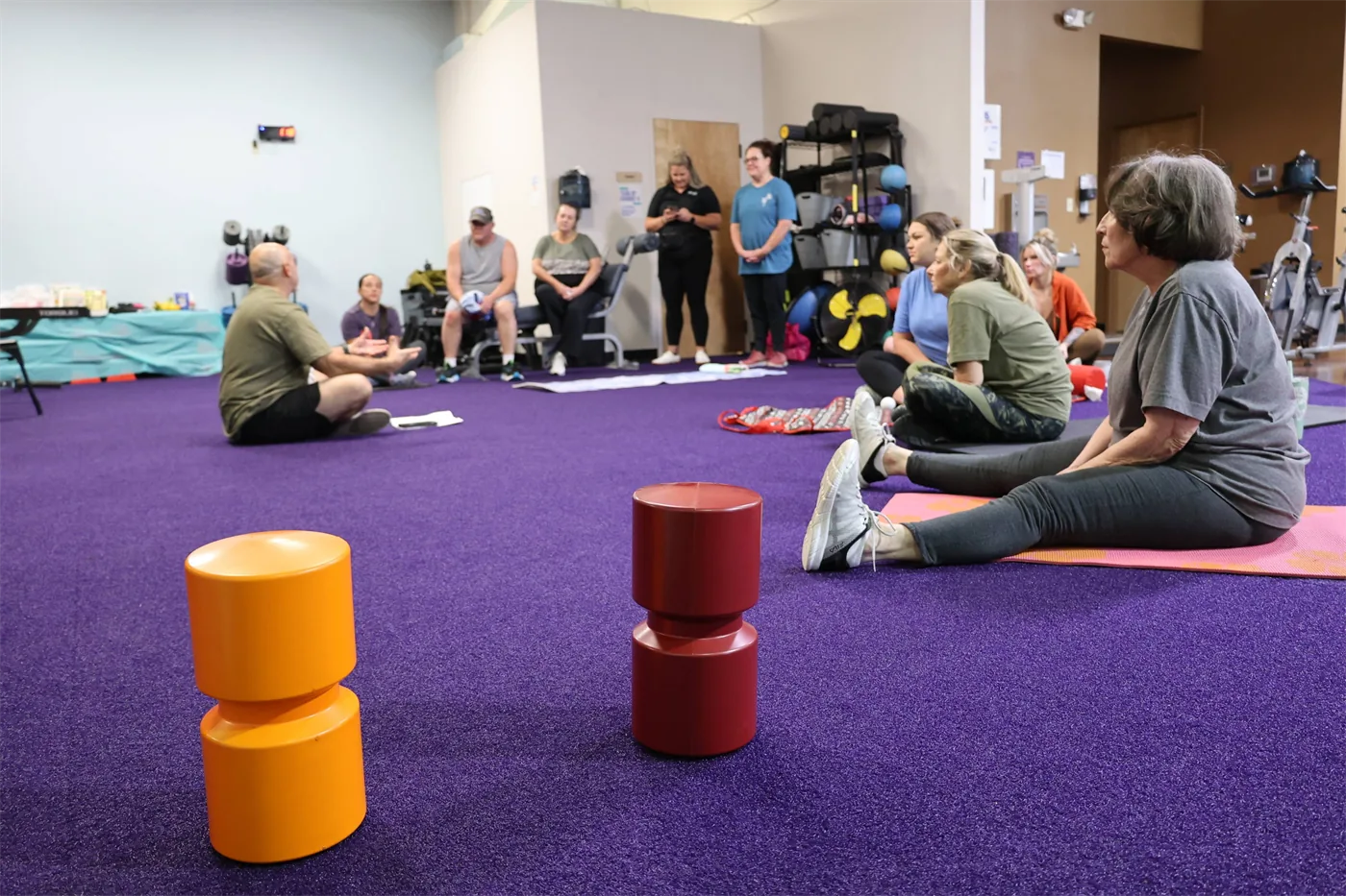 Spinal Fitness training at AnyTime Fitness with the Back Trac Foam Rollers