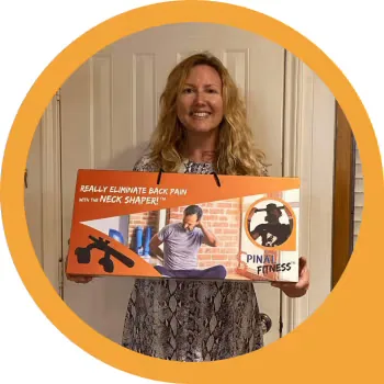 Customer holding product box