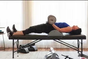 Power Cushion and spinal fitness training setup