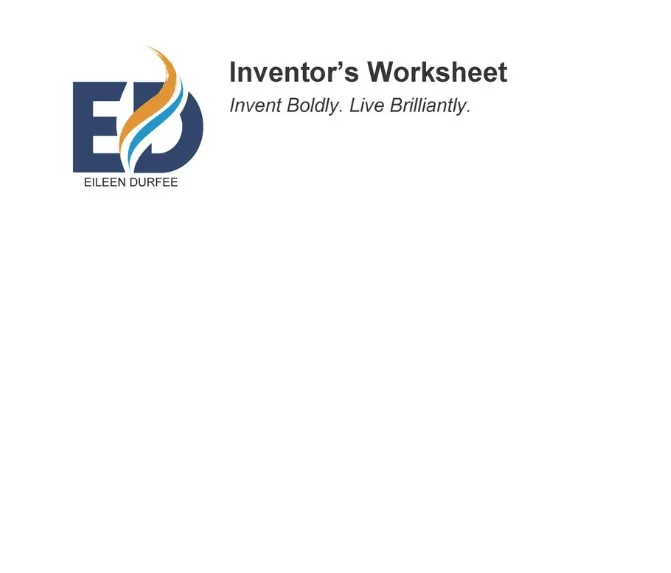 Inventor Worksheet by Eileen Durfee