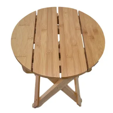 Bamboo Folding Stool for use with the Sauna Fix near infrared sauna