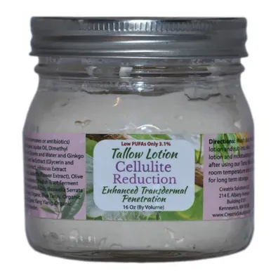 Tallow Lotion - Cellulite Reduction (16 oz)