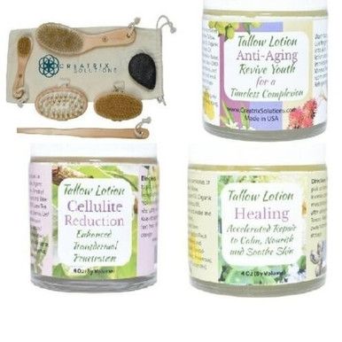 The Natural Beauty Skincare Gift Set includes the Body Detox Brush and Beauty Set, Anti-Aging Tallo…