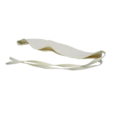 Organic Sauna Hat With Ties, Side View
