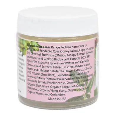 Tallow Lotion Cellulite Reduction - Ingredients