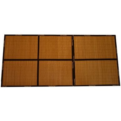 Front of Bamboo Mat for Hot Yoga and Exercise Radiant Sauna Tent