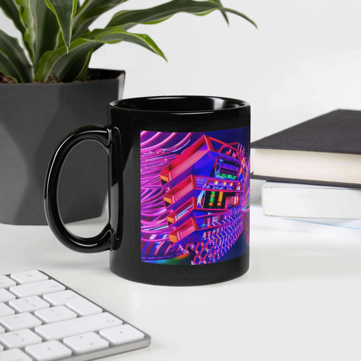 Super Black Glossy Mug