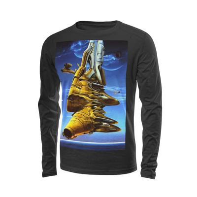 Miike&#39;s &quot;flying fortress&quot; Highweight Long Sleeve Shirt