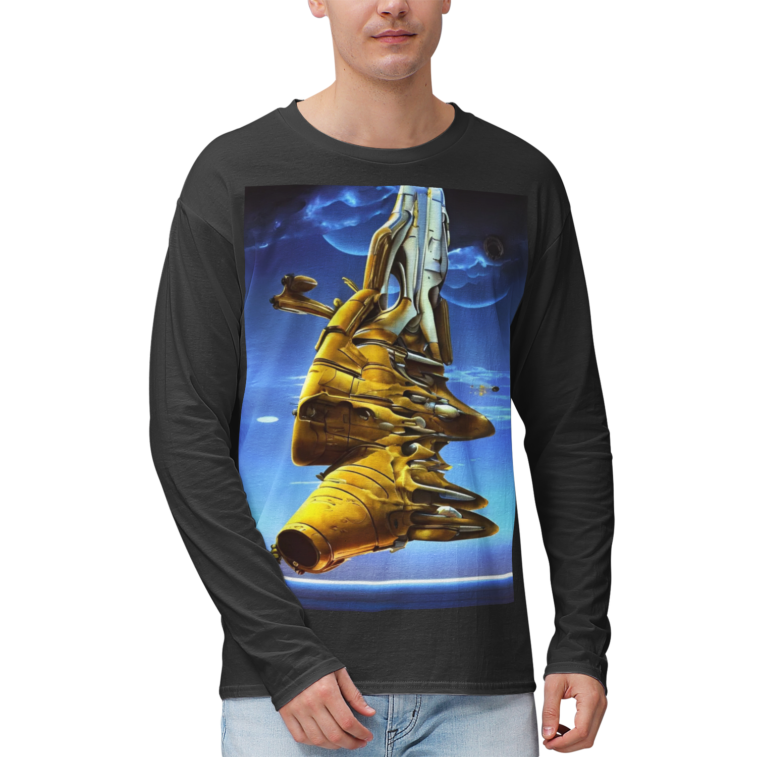 Miike&#39;s &quot;flying fortress&quot; Highweight Long Sleeve Shirt