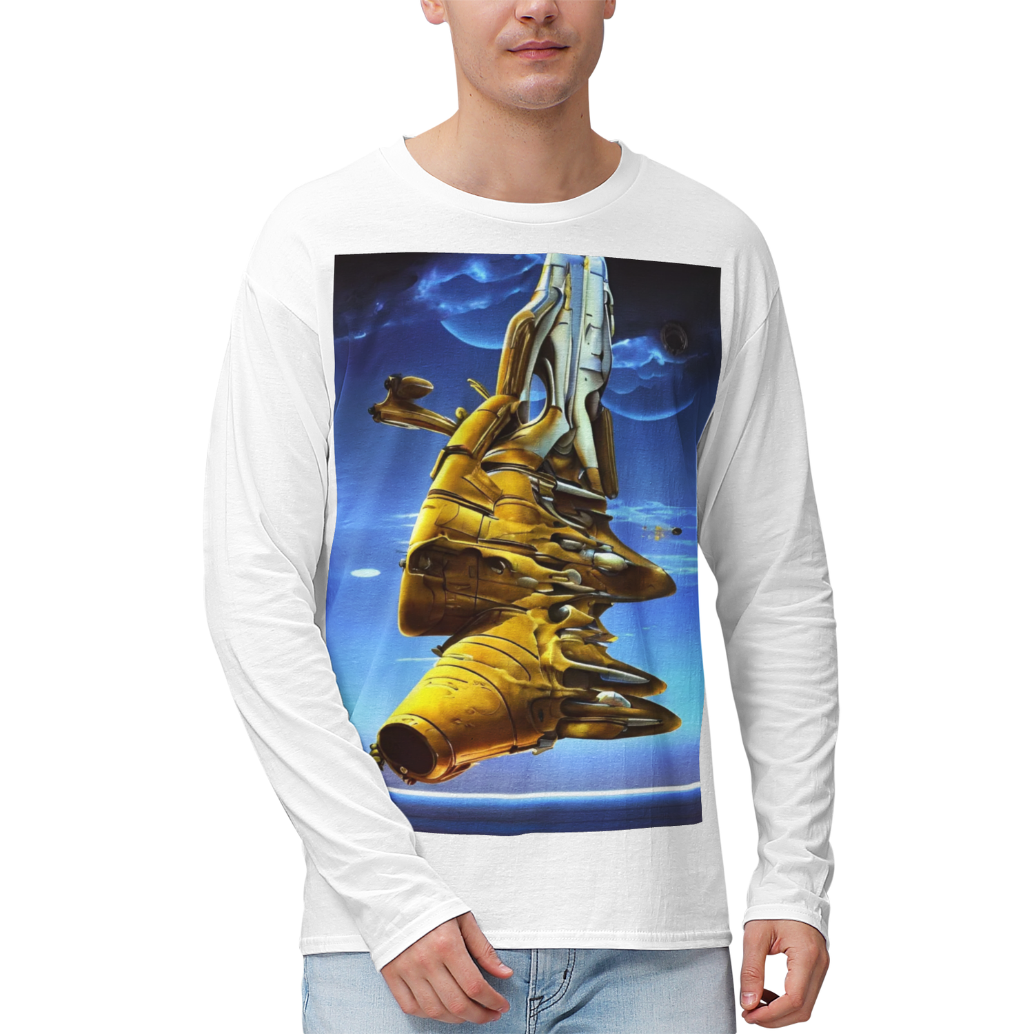 Miike&#39;s &quot;flying fortress&quot; Highweight Long Sleeve Shirt
