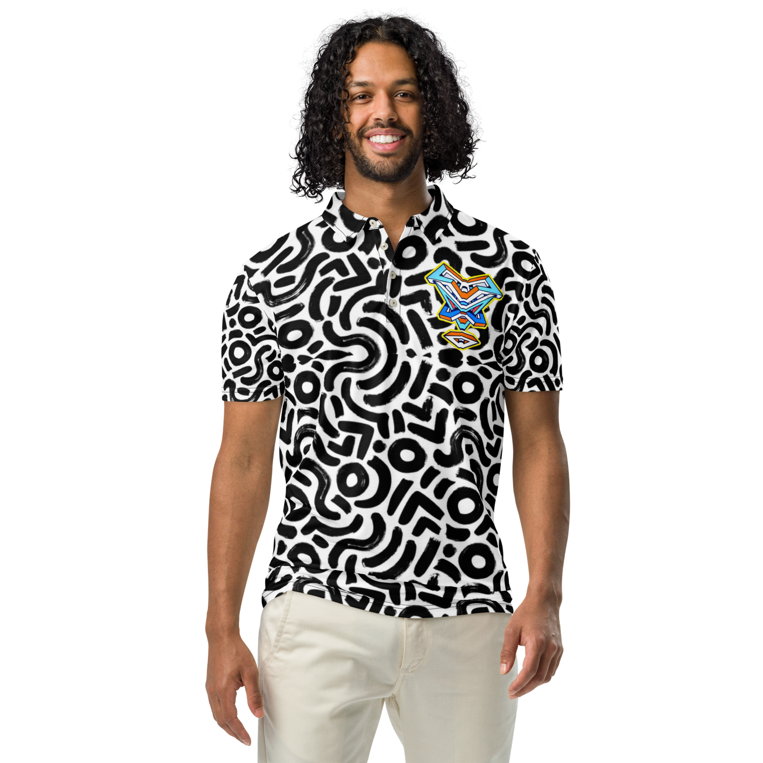 Miike’s slim Vortex logo polo