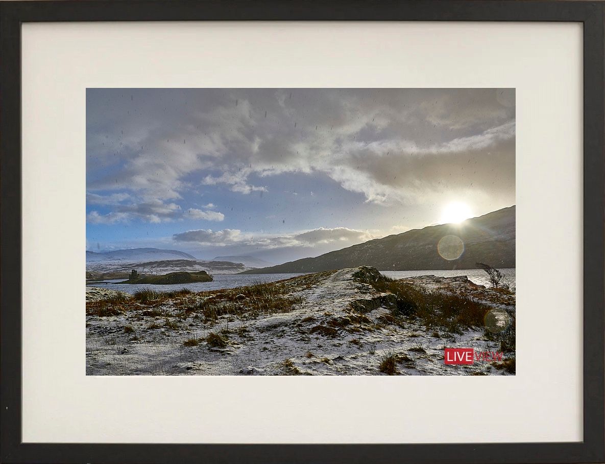 ardvreck castle and loch assynt1, highland, scotland beach