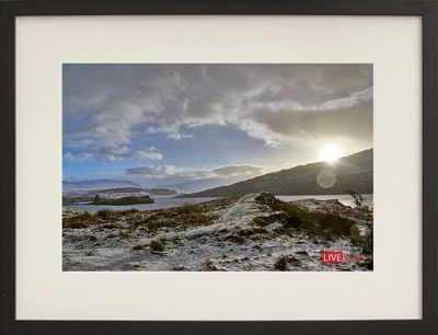 ardvreck castle and loch assynt1, highland, scotland beach