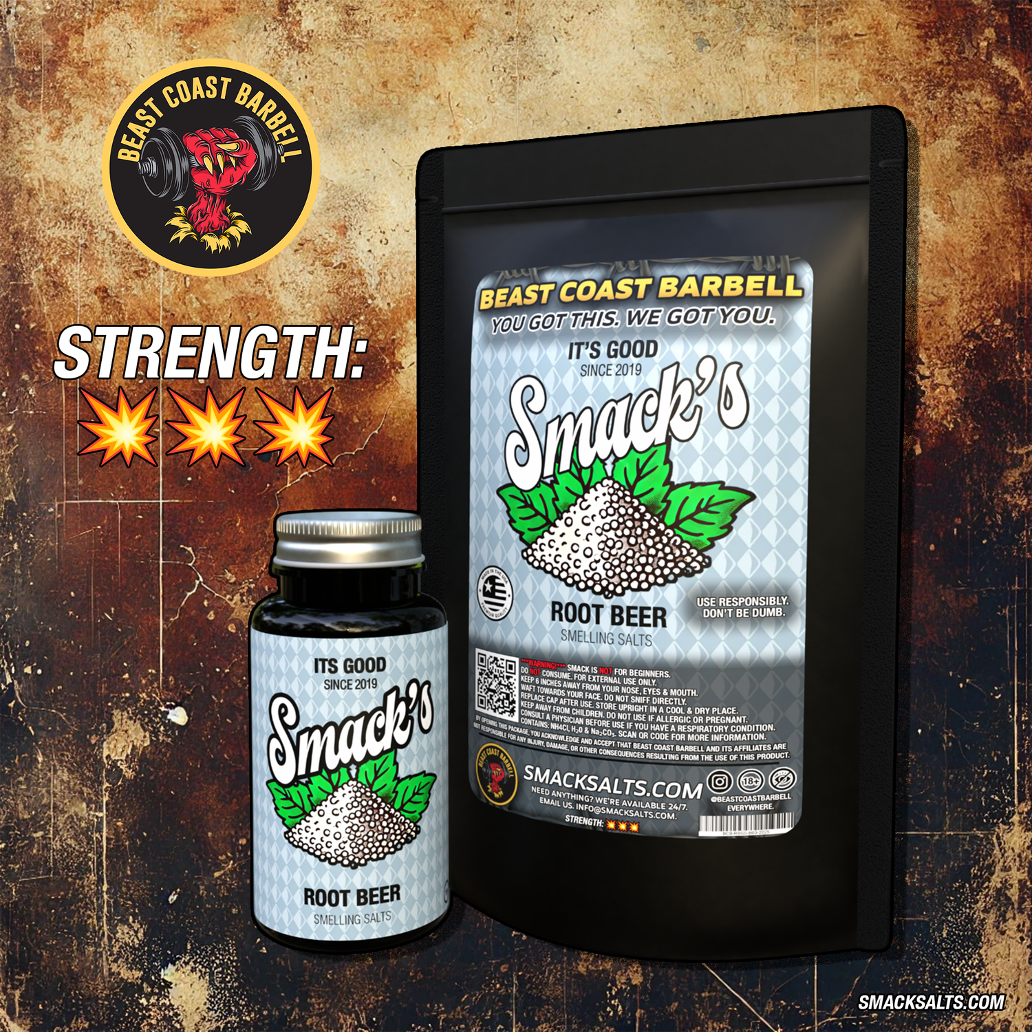 ROOT BEER SCENTED SMACK SMELLING SALTS