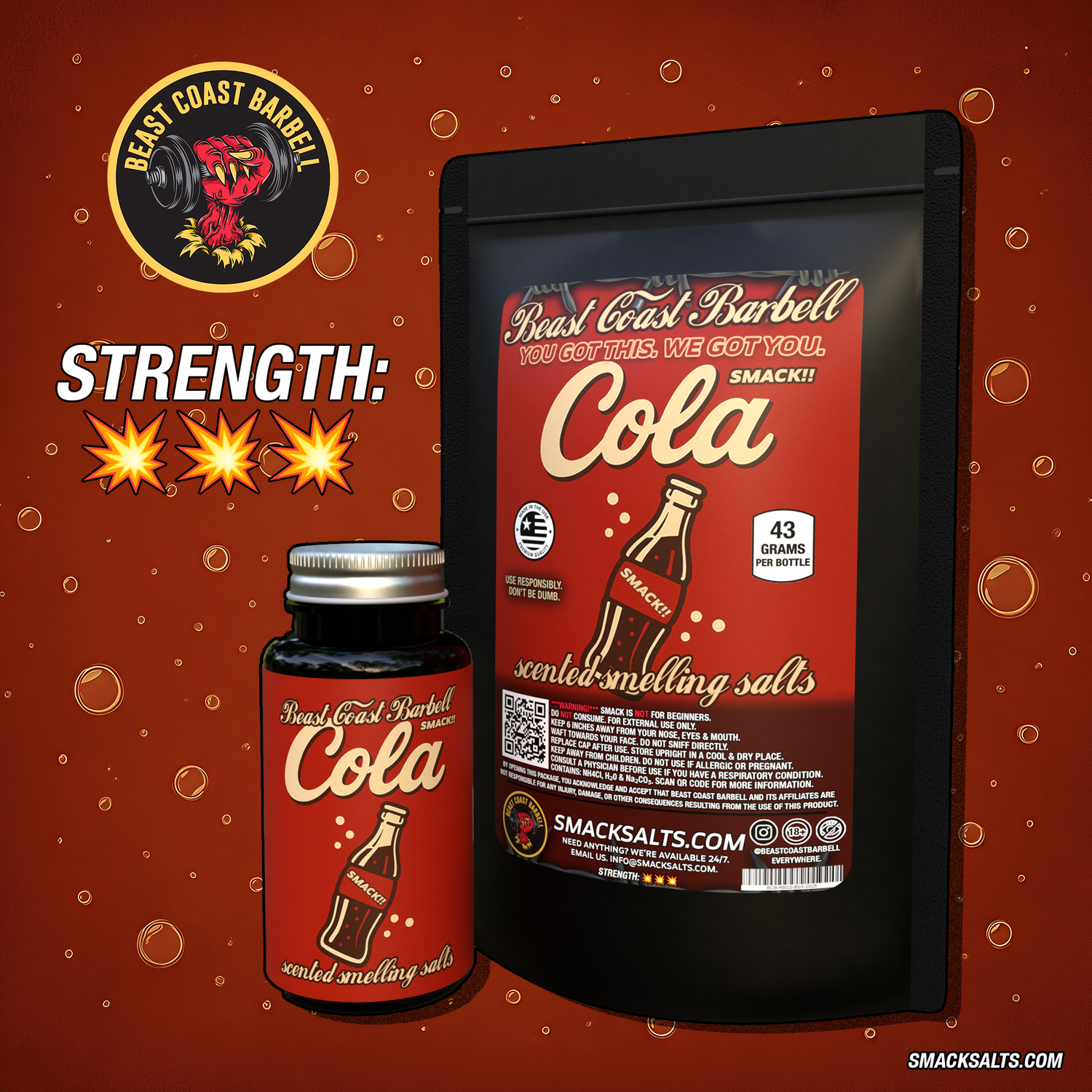 COLA SCENTED SMACK SMELLING SALTS