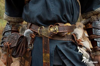 Viking belt for viking armor, Larp belt. Medieval belt. Renaissance belt