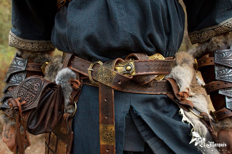 Viking belt for viking armor, Larp belt. Medieval belt. Renaissance belt
