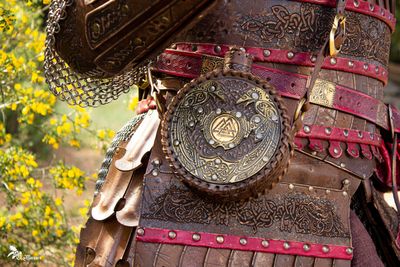 Viking leather canteen Odin model