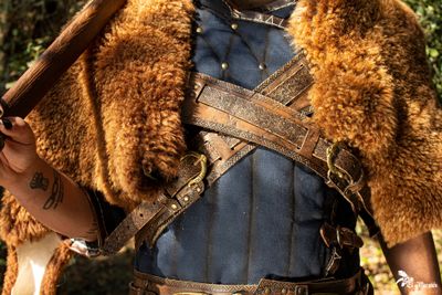Viking cloak for a viking armor to larp. Heimdall model