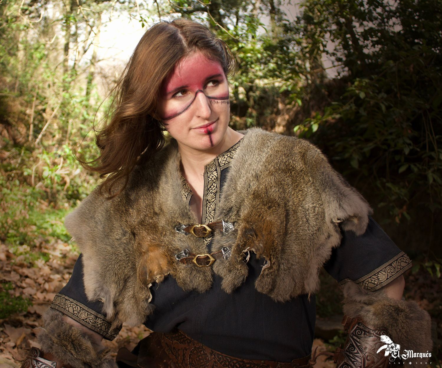 Viking cloak. Freya model