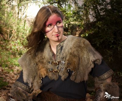 Viking cloak. Freya model