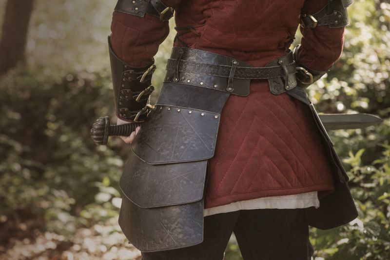leg armor, Mercenary leather tassets