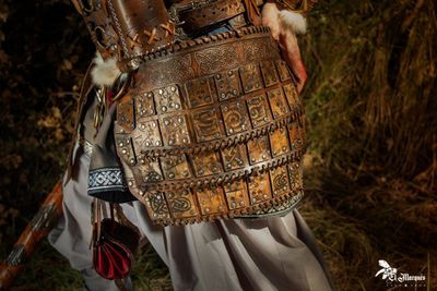 Barbarian tassets with belt.