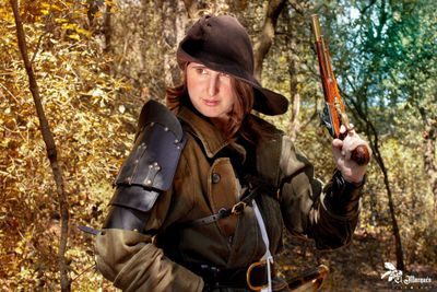 Leather shoulder for armor larp or cosplay. Witcher medieval style larp shoulder.