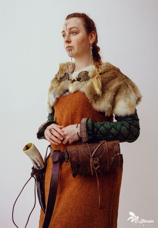 Viking belt pouch. Larp leather belt bag. Medieval, celtic Pagan, Barbarian leather purse