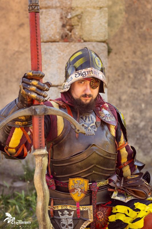 Leather eye patch warhammer style