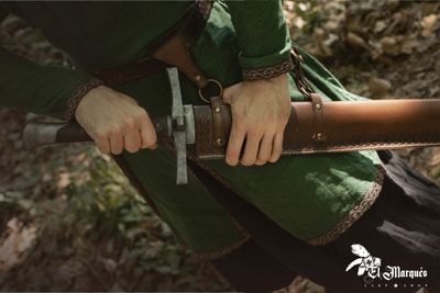 Leather scabbard for the longmesser. basic model
