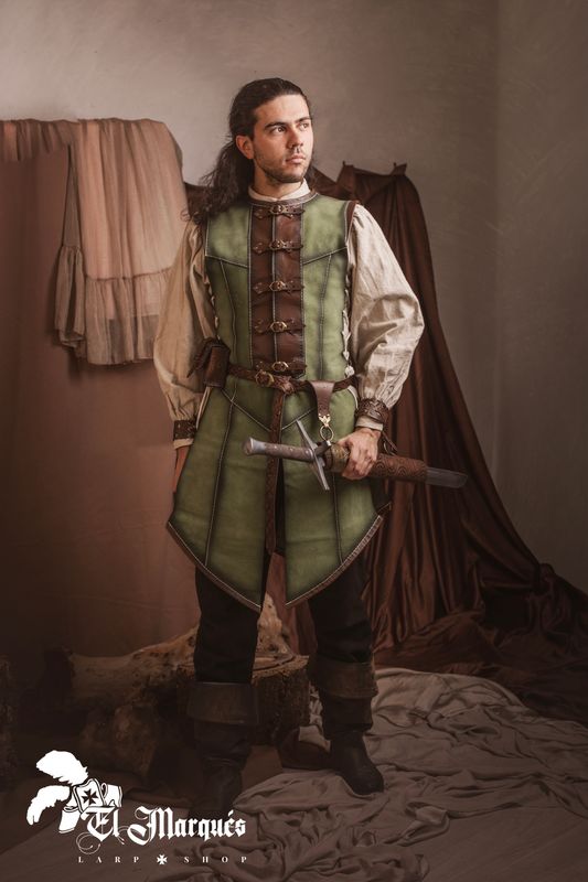Green Leather vest