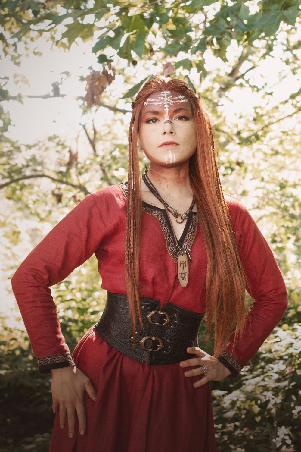 Viking leather corset belt. Renaissance fair fantasy belt. Shieldmaiden viking armor belt