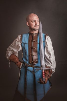 Knight larp sword, foam larp weapon, safe prop for LARP