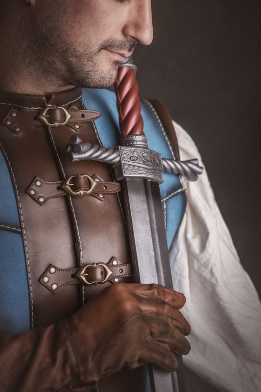 Knight larp sword, foam larp weapon, safe prop for LARP