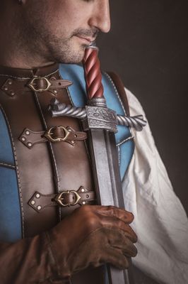 Knight larp sword, foam larp weapon, safe prop for LARP