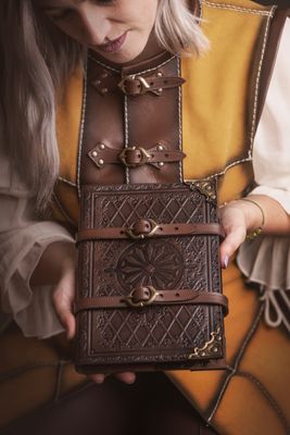 journal. Leather grimoire