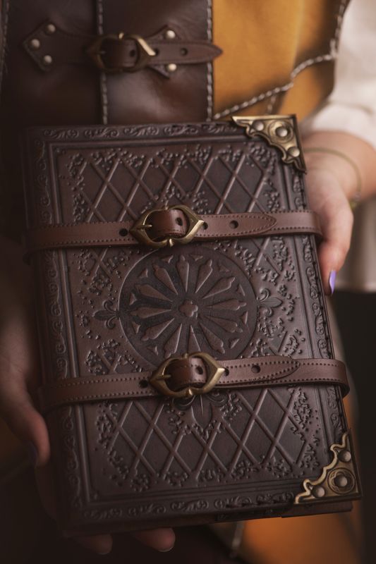 journal. Leather grimoire