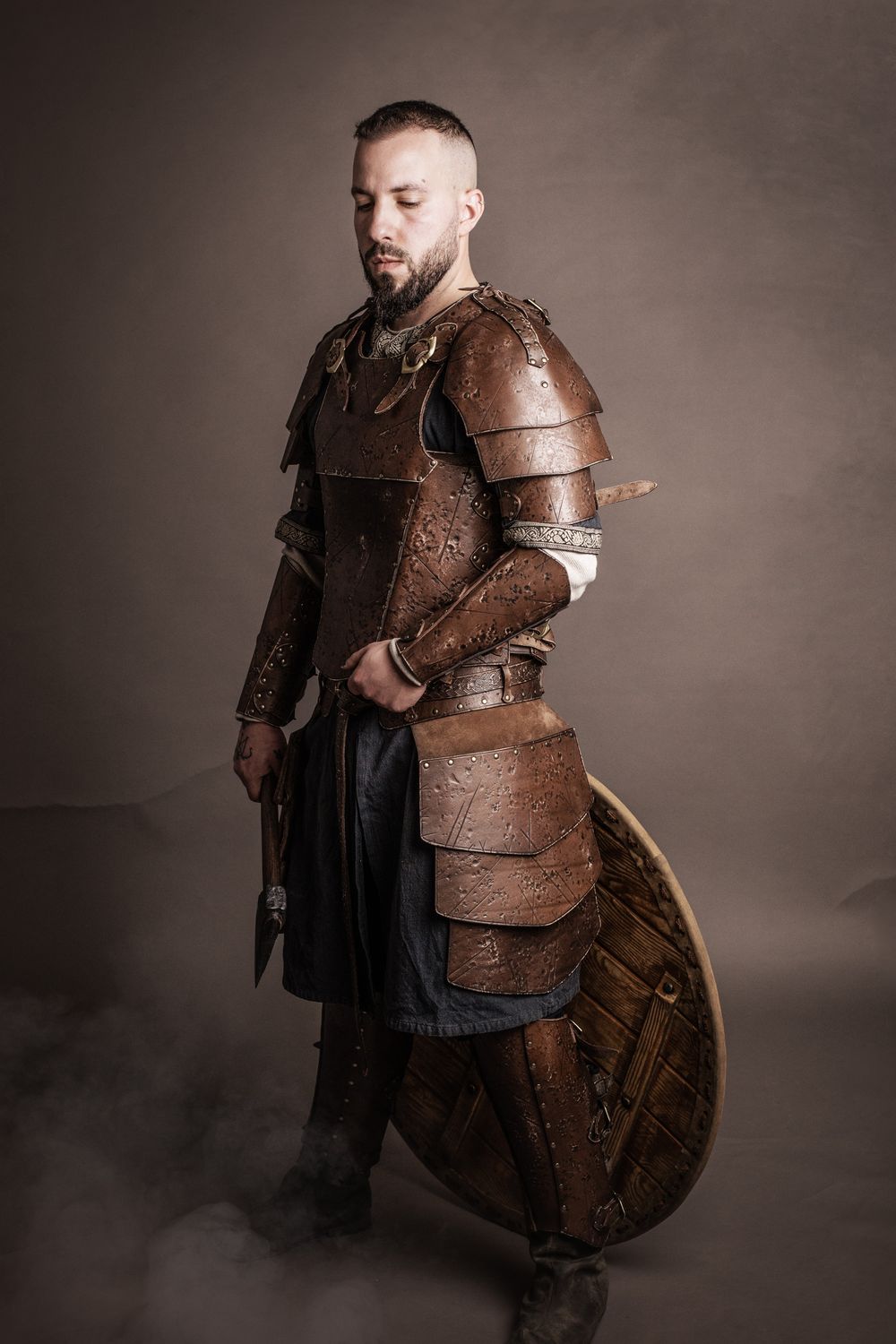 leg armor, Mercenary leather tassets
