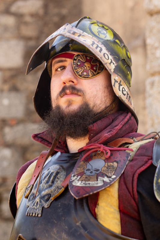 Leather eye patch warhammer style