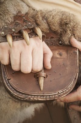 LARP leather bag Berserker model