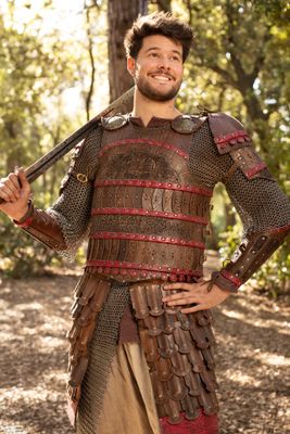 Viking armor. Leather armor for halloween, viking costume, cosplay or larp