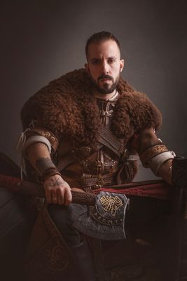 Viking cloak for a viking armor to larp. Heimdall model