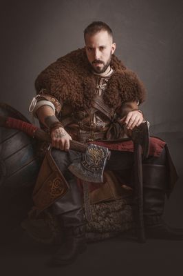 Viking cloak for a viking armor to larp. Heimdall model