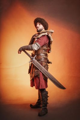 Leather scabbard for the longmesser. basic model