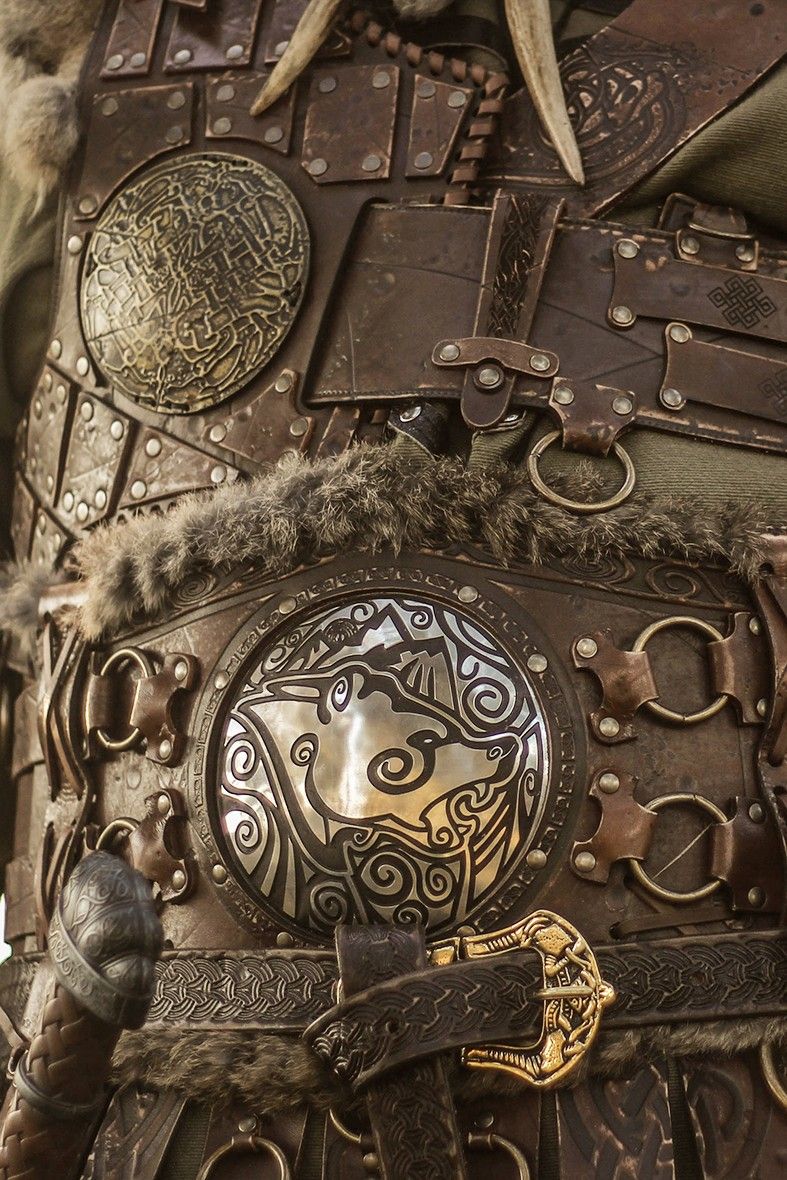 leather wide warbelt, barbarian model
