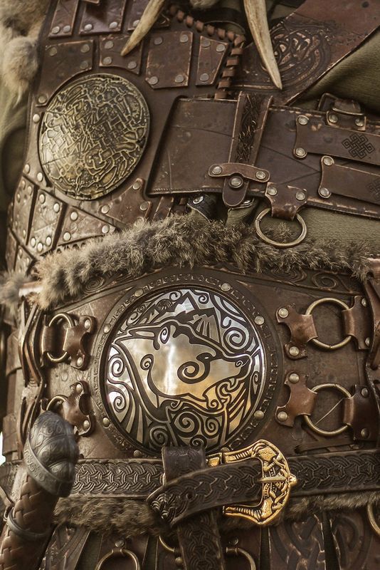 leather wide warbelt, barbarian model