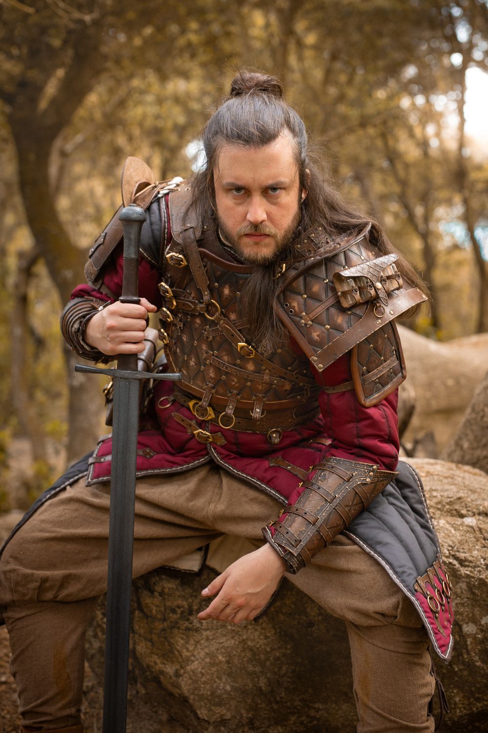 Larp armor. Leather armor inspired by the witcher 3. Witcher cosplay. Medieval, fantasy armour